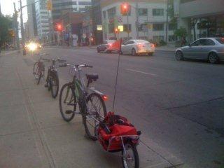 Maya Cycle parked and locked