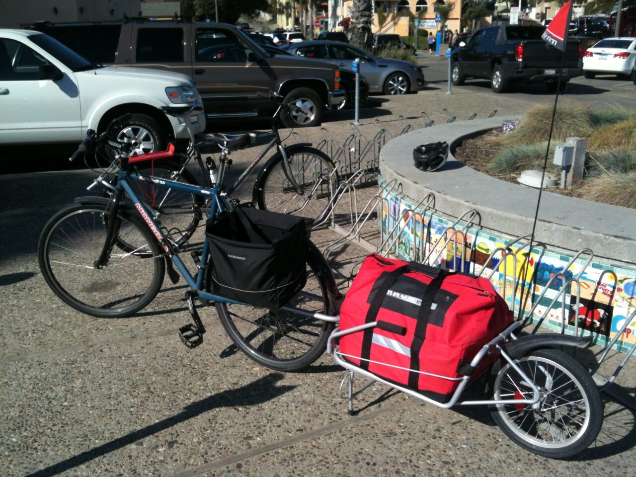 bike trailer picnic